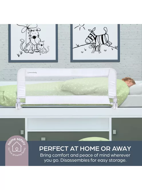 Dreambaby Milan Deluxe leesésgátló 110x45,5 cm - fehér