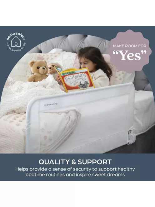 Dreambaby Milan Deluxe leesésgátló 110x45,5 cm - fehér