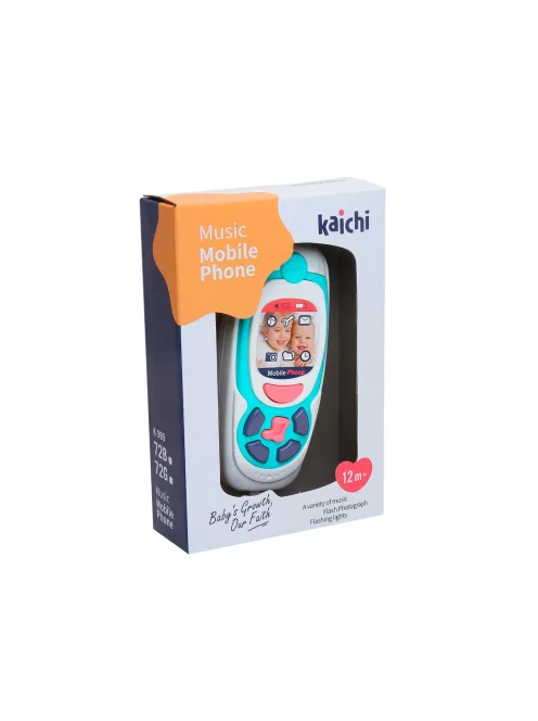 Chipolino Gyerekjáték mobiltelefon zenével és fénnyel - blue