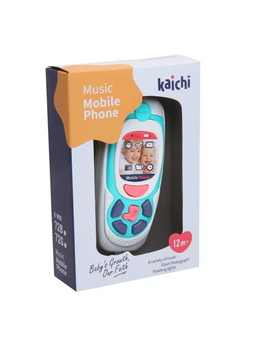 Chipolino Gyerekjáték mobiltelefon zenével és fénnyel - blue
