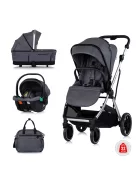 Chipolino Aurora 3az1-ben multifunkciós babakocsi - Charcoal