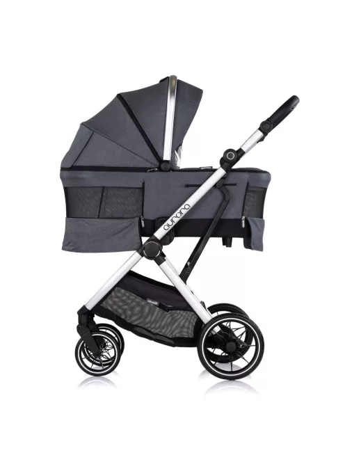 Chipolino Aurora 3az1-ben multifunkciós babakocsi - Charcoal