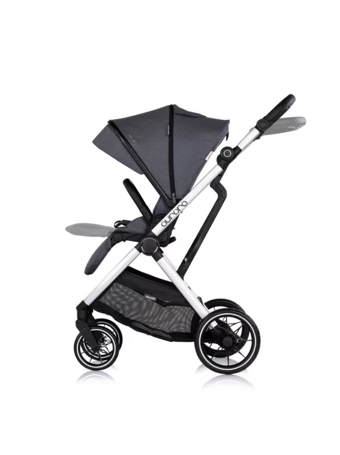 Chipolino Aurora 3az1-ben multifunkciós babakocsi - Charcoal