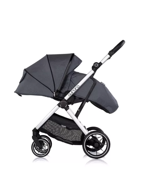 Chipolino Aurora 3az1-ben multifunkciós babakocsi - Charcoal