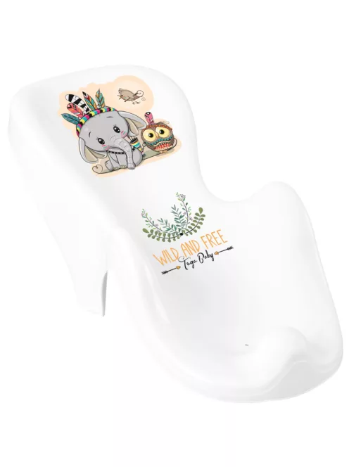 Chipolino Wild & Free babatartó kádba - Little Elephant white/green