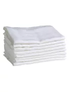 Mininor pamut textilpelenka 70x70 cm 8 db - fehér