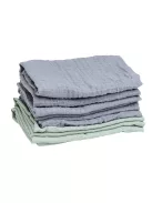 Mininor pamut textilpelenka 70x70 cm 6 db - szürke/zöld