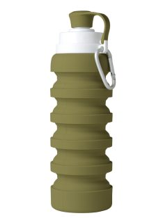 Mininor összecsukható szilikon kulacs 200/500ml - moha