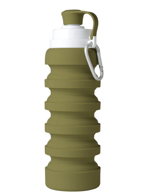 Mininor összecsukható szilikon kulacs 200/500ml - moha