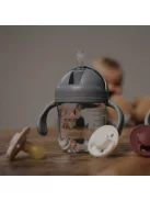 Mininor szívószálas itatópohár 220 ml - rózsaszín