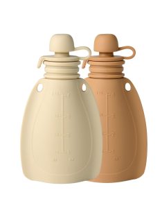 Mininor smoothie tartó 120 ml 2 db - bézs/barna