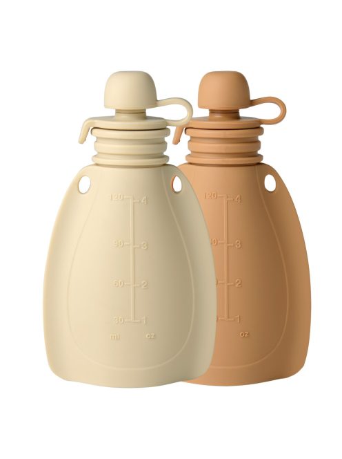 Mininor smoothie tartó 120 ml 2 db - bézs/barna