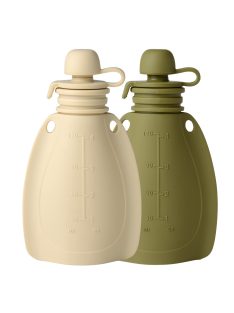 Mininor smoothie tartó 120 ml 2 db - bézs/moha