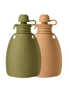 Mininor smoothie tartó 120 ml 2 db - moha/barna