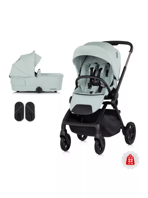 Chipolino Winner 2in1 újszülött babakocsi 22 kg-ig - Matcha