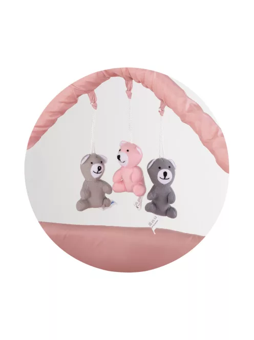 Chipolino Luna multifunkciós utazóágy - pink powder