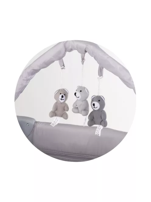 Chipolino Luna multifunkciós utazóágy - platinum