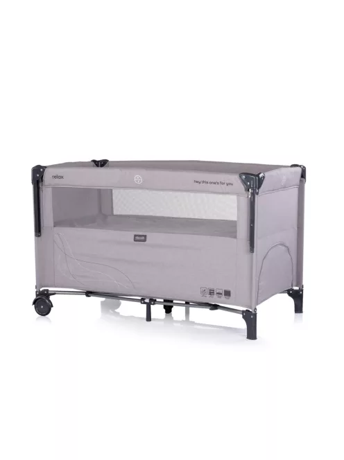 Chipolino Relax multifunkciós utazóágy - platinum linen