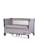 Chipolino Relax multifunkciós utazóágy - platinum linen