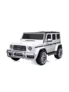 Chipolino Mercedes AMG G63 elektromos autó 2 üléssel - white leather