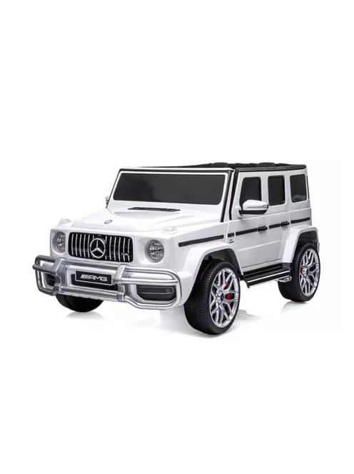 Chipolino Mercedes AMG G63 elektromos autó 2 üléssel - white leather