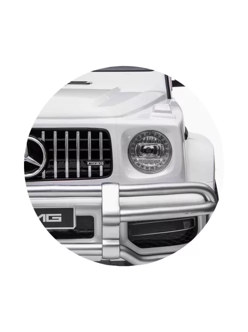 Chipolino Mercedes AMG G63 elektromos autó 2 üléssel - white leather