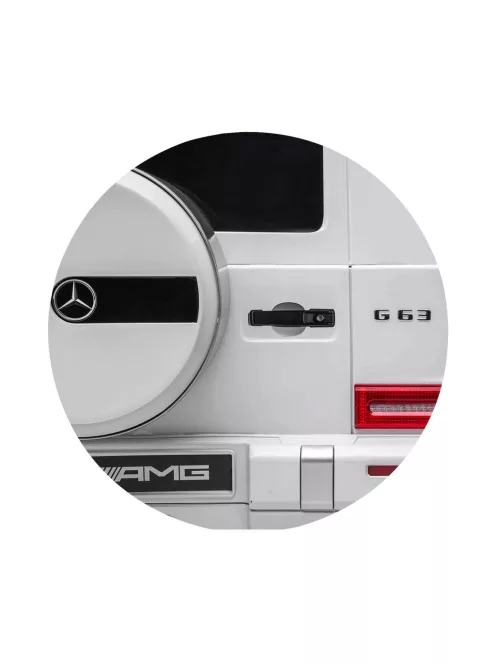 Chipolino Mercedes AMG G63 elektromos autó 2 üléssel - white leather