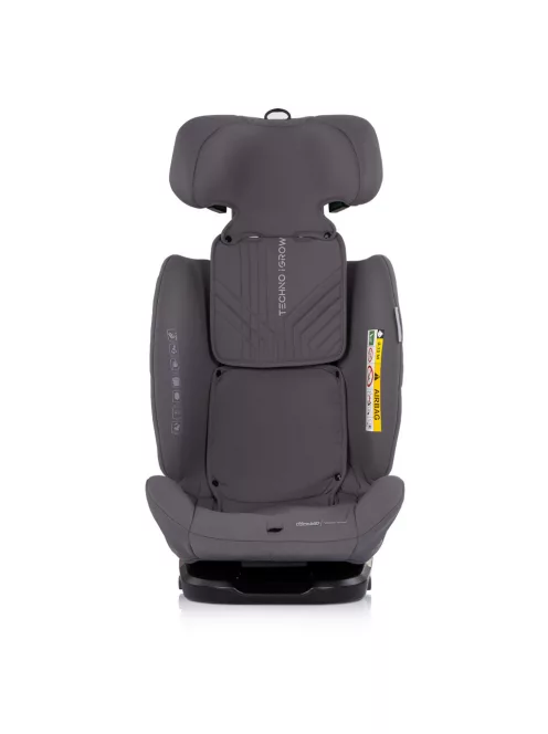 Chipolino Techno iGrow autósülés Isofix 40-150cm - charcoal