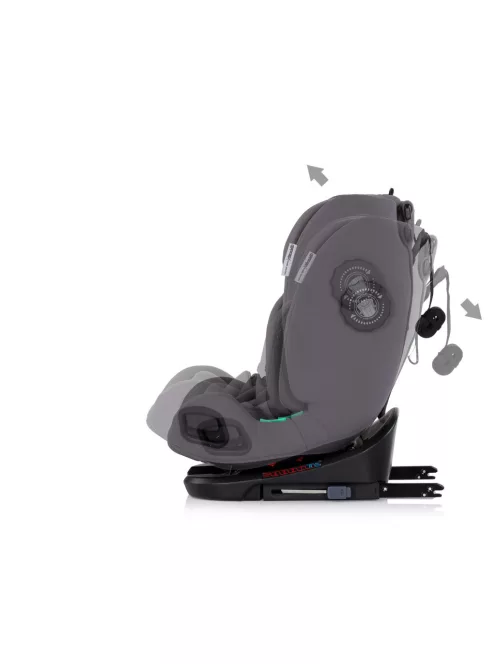 Chipolino Techno iGrow autósülés Isofix 40-150cm - charcoal