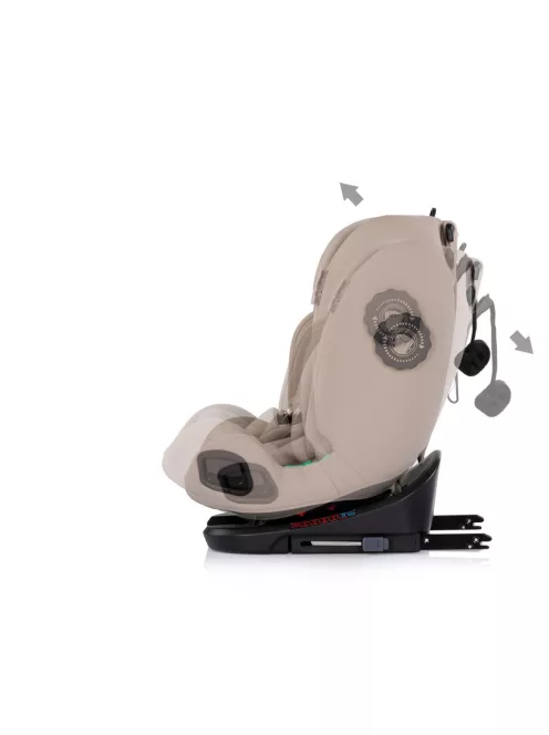 Chipolino Techno iGrow autósülés Isofix 40-150cm - latte
