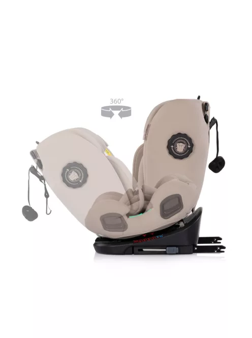 Chipolino Techno iGrow autósülés Isofix 40-150cm - latte