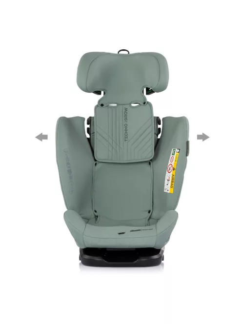 Chipolino Techno iGrow autósülés Isofix 40-150cm - matcha