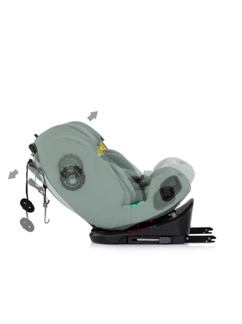 Chipolino Techno iGrow autósülés Isofix 40-150cm - matcha