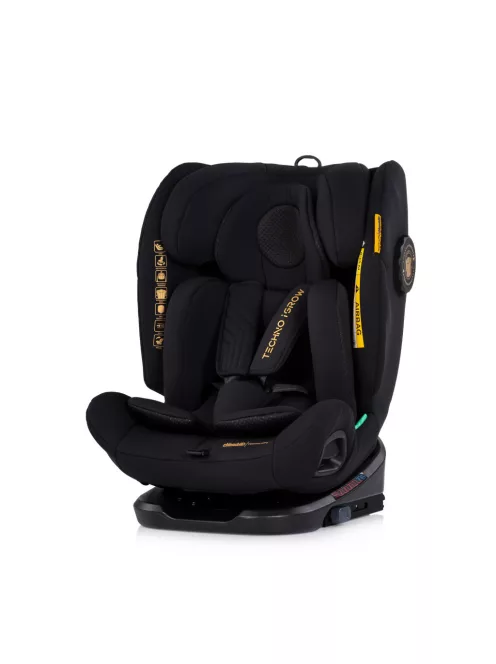 Chipolino Techno iGrow autósülés Isofix 40-150cm - noir