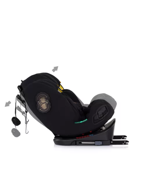 Chipolino Techno iGrow autósülés Isofix 40-150cm - noir