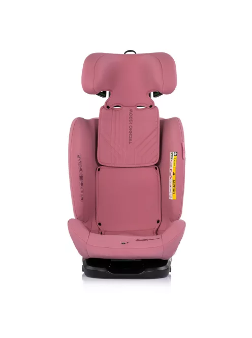 Chipolino Techno iGrow autósülés Isofix 40-150cm - powder pink