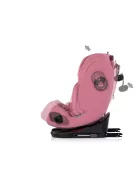 Chipolino Techno iGrow autósülés Isofix 40-150cm - powder pink