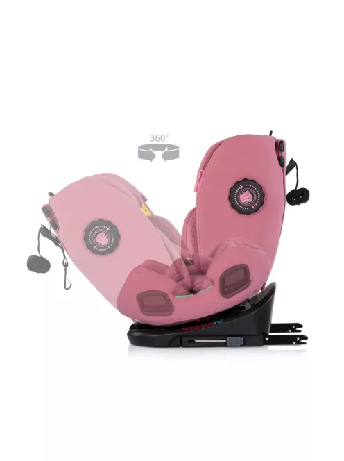 Chipolino Techno iGrow autósülés Isofix 40-150cm - powder pink