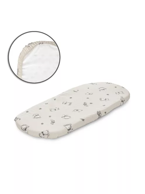 Lorelli gumis lepedő 90x50 cm mózeskosárba - Beige