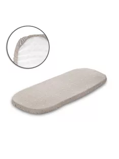 Lorelli gumis lepedő 90x50 cm mózeskosárba - Beige stars