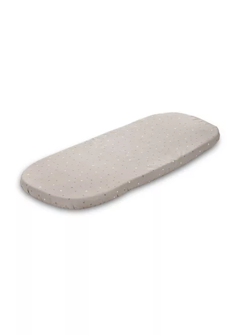 Lorelli gumis lepedő 90x50 cm mózeskosárba - Beige stars