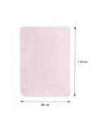 Lorelli Dombornyomott polár takaró 80x110cm - Pink