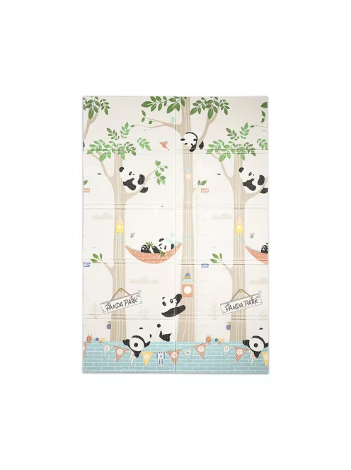 Lorelli Összehajtható 2 oldalas thermo játszószőnyeg 120x180cm - Panda Park