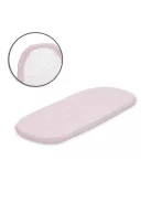 Lorelli gumis lepedő 90x50 cm mózeskosárba - pink