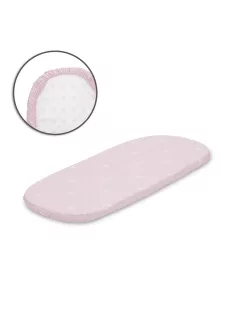 Lorelli gumis lepedő 90x50 cm mózeskosárba - pink