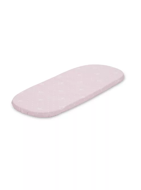 Lorelli gumis lepedő 90x50 cm mózeskosárba - pink