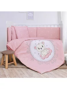  Lorelli Sunny 5 részes ágynemű garnitúra - Little Bear Pink