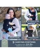 Dreambaby Journey ergonomikus 3az1 ben babahordozó - fekete