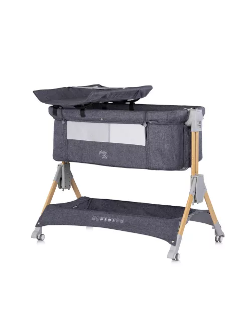 Chipolino SleepNFold összecsukható babaöböl - charcoal