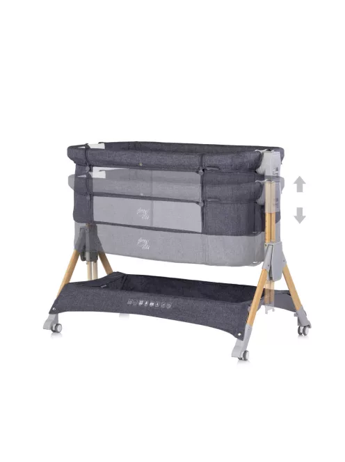 Chipolino SleepNFold összecsukható babaöböl - charcoal